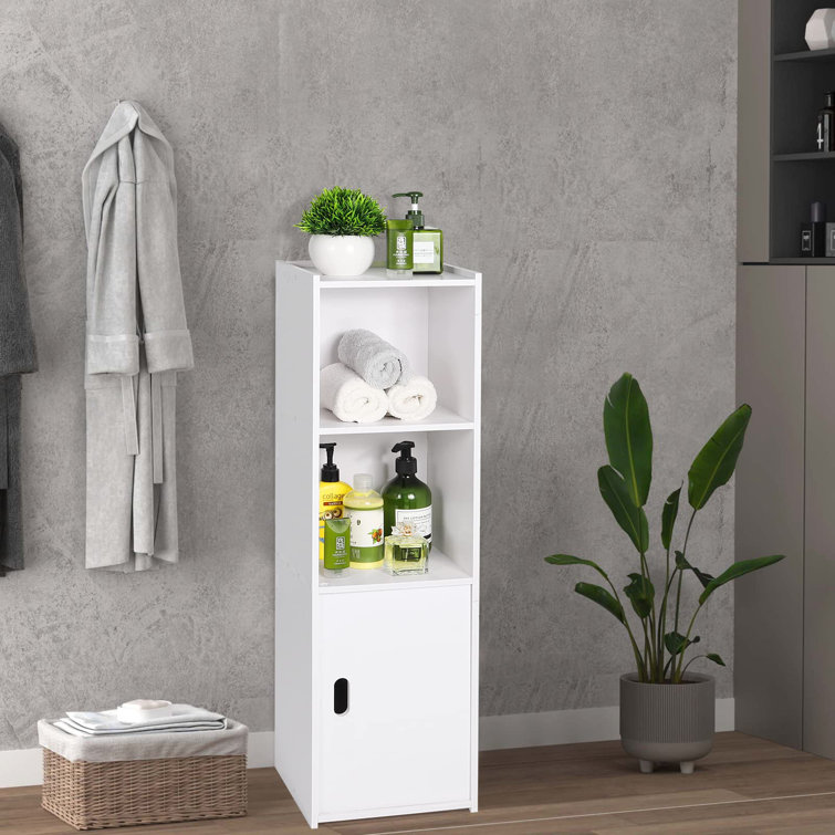 17 Stories Krystyne Freestanding Tall Bathroom Wayfair.co.uk